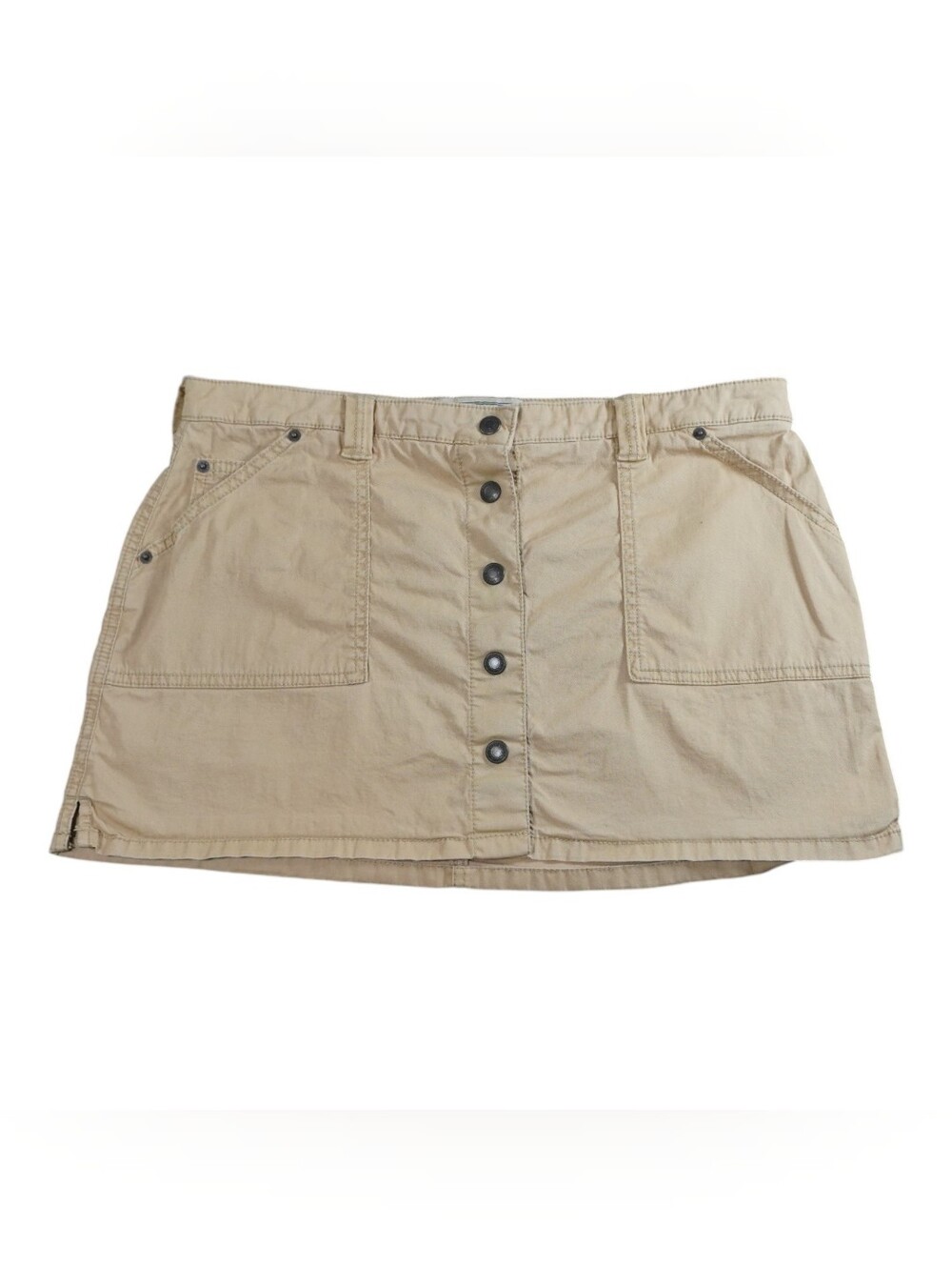 Abercrombie & Fitch Khaki Utility Mini Skirt Size M